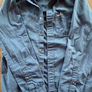 Hollister long sleeve button down shirt